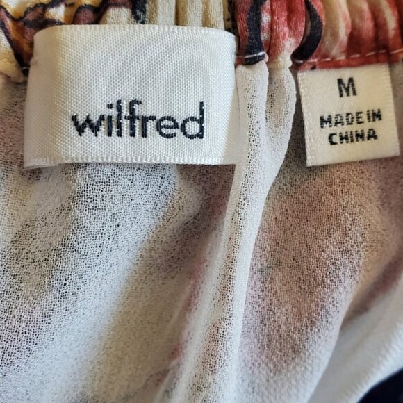 Aritzia Wilfred Talance Off-Shoulder Floral Blouse Size M - Picture 7 of 9